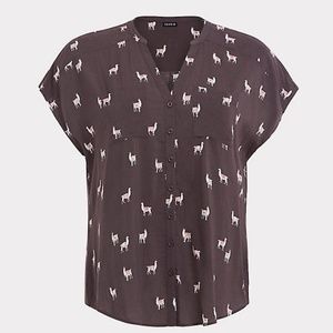 Torrid Llama Dolman Sleeve Top